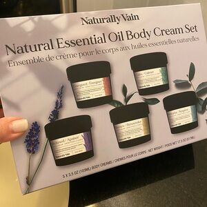 Naturally Vain Essential Oil Body Cream Set of 5,  NEW packaged sealed